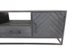 TV-Meubel Verona - 180x40x55 - Zwart - Mangohout/metaal-TV-meubels-HSM Collection