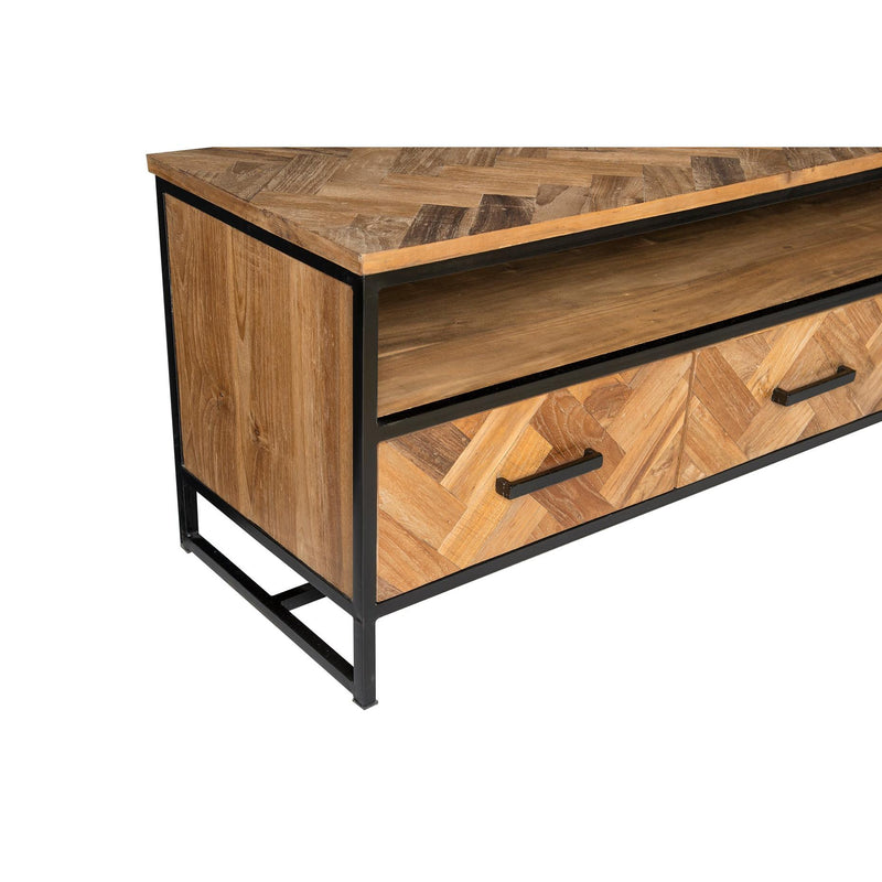 TV-meubel Accent Teakhout Naturel hout 150x45x50 cm-TV-meubels-Livingfurn
