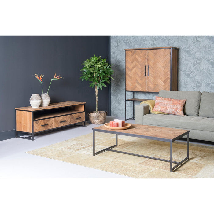 TV-meubel Accent Teakhout Naturel hout 150x45x50 cm-TV-meubels-Livingfurn