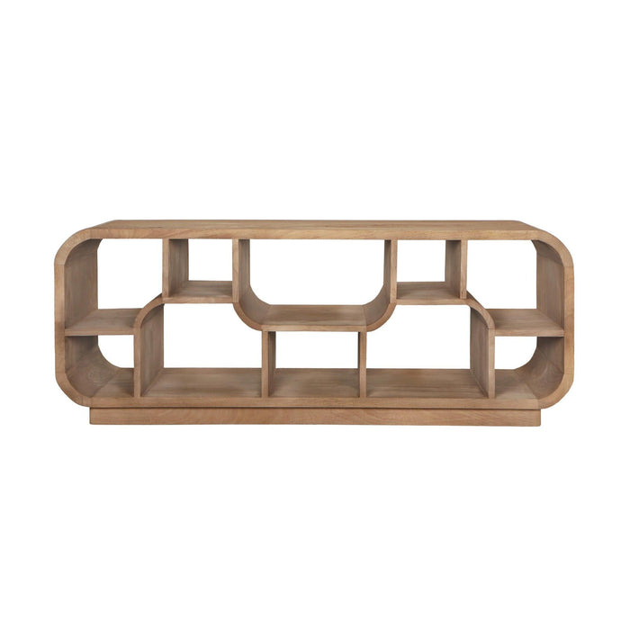 TV-meubel Brix Eettafel Mangohout Bruin 130x40x50 cm-TV-meubels-Livingfurn