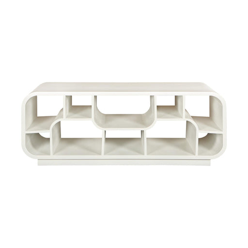 TV-meubel Brix Eettafel Mangohout Wit 130x40x50 cm-TV-meubels-Livingfurn