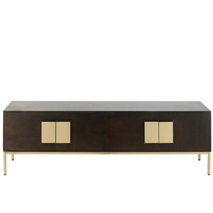 TV-meubel Bruin Ijzer 44x180 cm-Opbergkasten-J-Line
