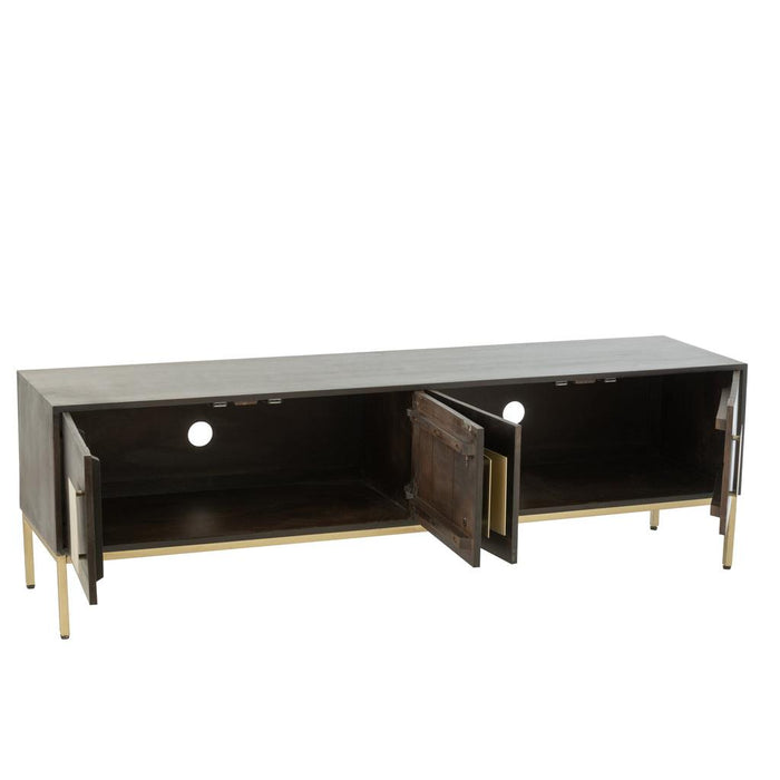 TV-meubel Bruin Ijzer 44x180 cm-Opbergkasten-J-Line