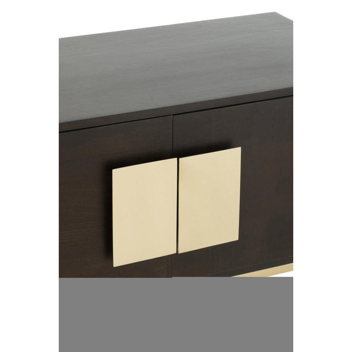 TV-meubel Bruin Ijzer 44x180 cm-TV-meubels-J-Line