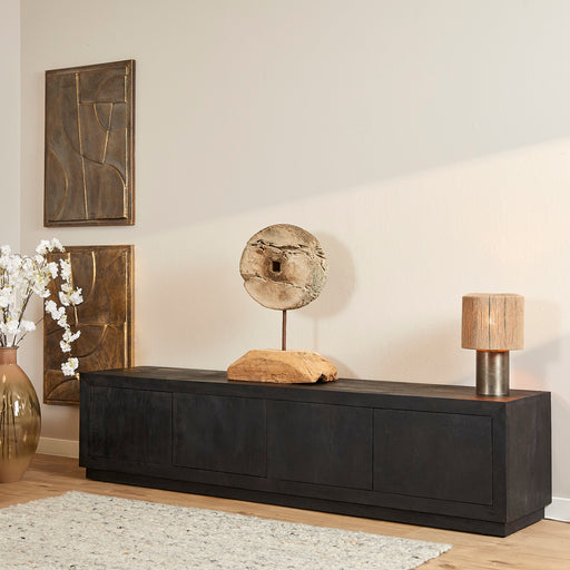 TV-meubel Brussel Zwart 200 cm 200x42x46 cm-TV-meubels-Starfurn
