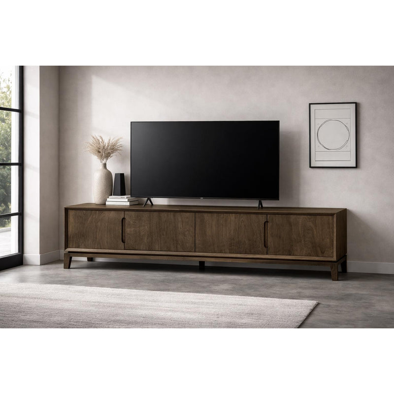 TV-meubel Cortez Mangohout Bruin 40x210x55 cm-TV-meubels-Livingfurn