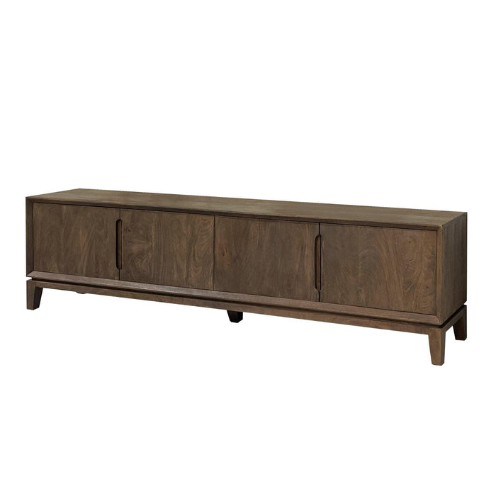 TV-meubel Cortez Mangohout Bruin 40x210x55 cm-TV-meubels-Livingfurn