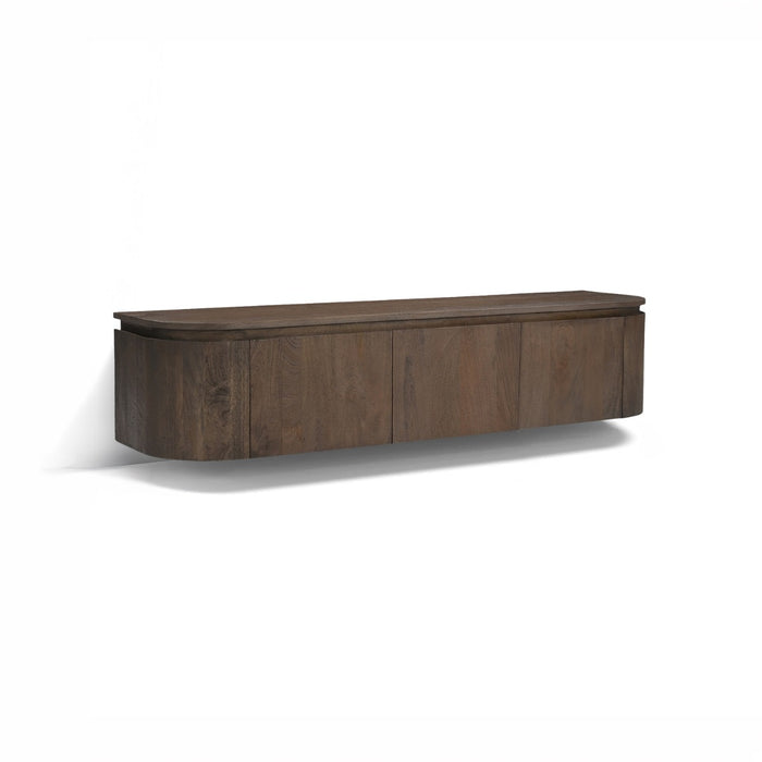 TV-meubel Elvano Malta Zwevend Mangohout Bruin 140cm