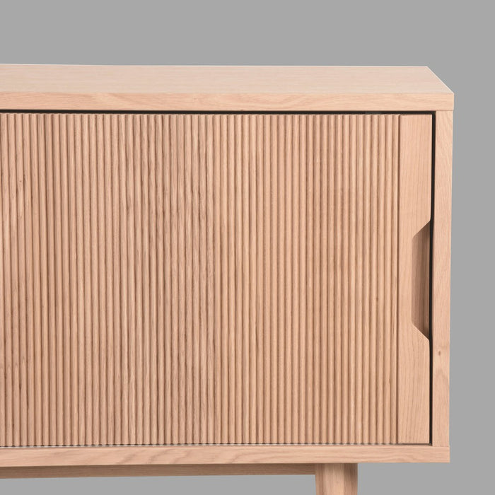 TV-meubel Jule Eiken Naturel 130x40 cm-TV-meubels-LABEL51