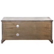TV-meubel Met 2 Manden Paulowniahout Naturel 120 cm-Opbergdozen en manden-J-Line