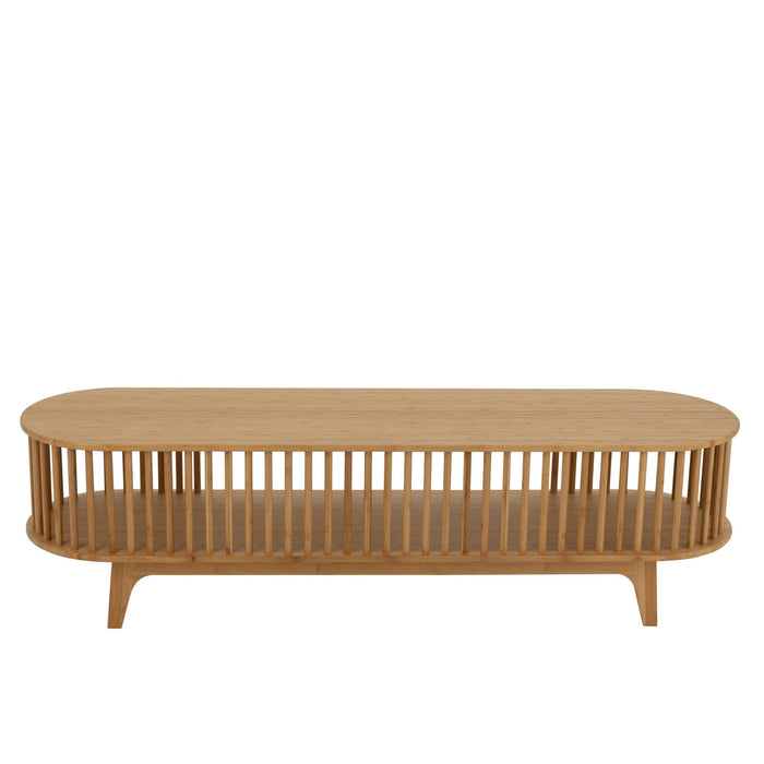 TV-meubel Naturel Bamboe 40x150 cm-TV-meubels-J-Line