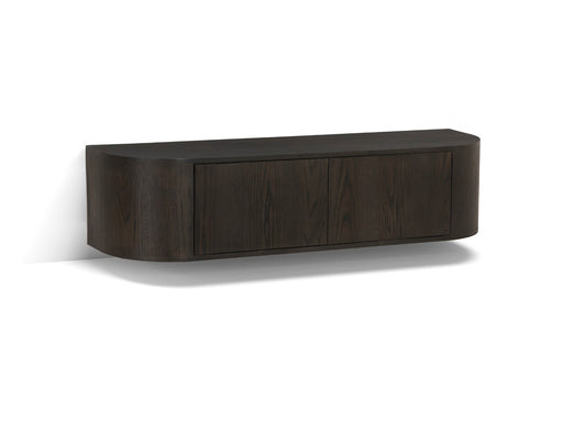 TV-meubel Novero Eikenhout fineer Bruin 140x35 cm-TV-meubels-Livingfurn