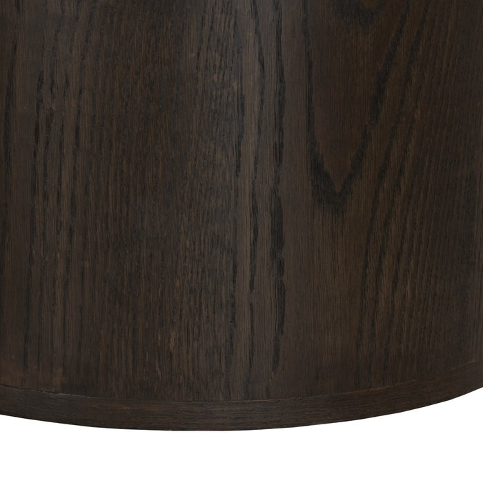TV-meubel Novero Eikenhout fineer Bruin 140x35x33 cm-TV-meubels-Livingfurn