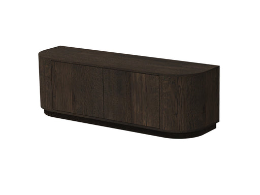 TV-meubel Novero Eikenhout fineer Bruin 140x40 cm-TV-meubels-Livingfurn