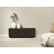 TV-meubel Novero Eikenhout fineer Bruin 140x40x45 cm-TV-meubels-Livingfurn