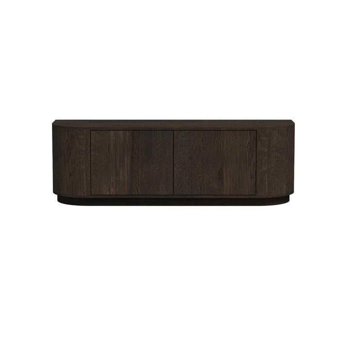 TV-meubel Novero Eikenhout fineer Bruin 140x40x45 cm-TV-meubels-Livingfurn