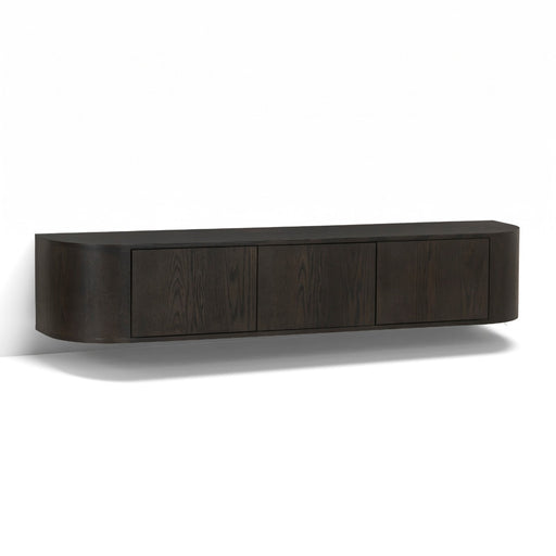 TV-meubel Novero Eikenhout fineer Bruin 180x35 cm-TV-meubels-Livingfurn