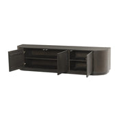 TV-meubel Novero Eikenhout fineer Bruin 180x40x45 cm-TV-meubels-Livingfurn