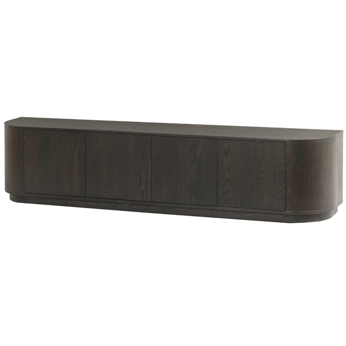 TV-meubel Novero Eikenhout fineer Bruin 220x40 cm-TV-meubels-Livingfurn