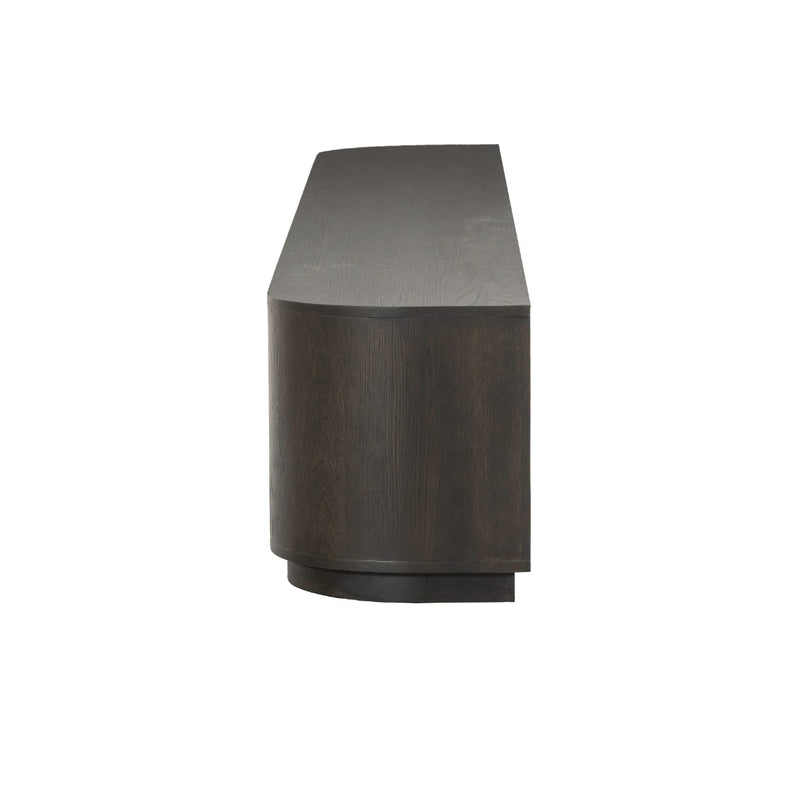 TV-meubel Novero Eikenhout fineer Bruin 220x40x45 cm-TV-meubels-Livingfurn