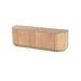 TV-meubel Novero Eikenhout fineer Naturel hout 140x40x45 cm-TV-meubels-Livingfurn