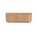 TV-meubel Novero Eikenhout fineer Naturel hout 140x40x45 cm-TV-meubels-Livingfurn