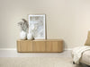 TV-meubel Novero Eikenhout fineer Naturel hout 180x40 cm-TV-meubels-Livingfurn
