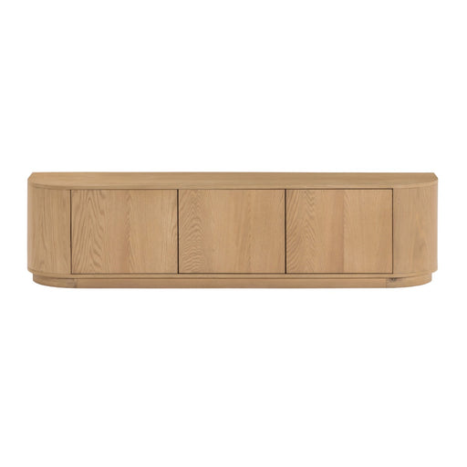 TV-meubel Novero Eikenhout fineer Naturel hout 180x40 cm-TV-meubels-Livingfurn