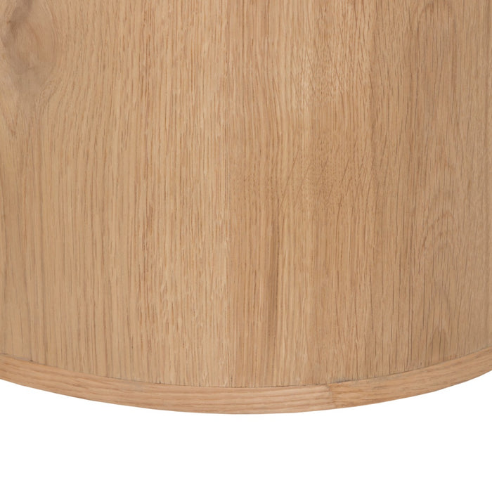 TV-meubel Novero Zwevend Eikenhout fineer Naturel hout 140x35x33 cm-TV-meubels-Livingfurn