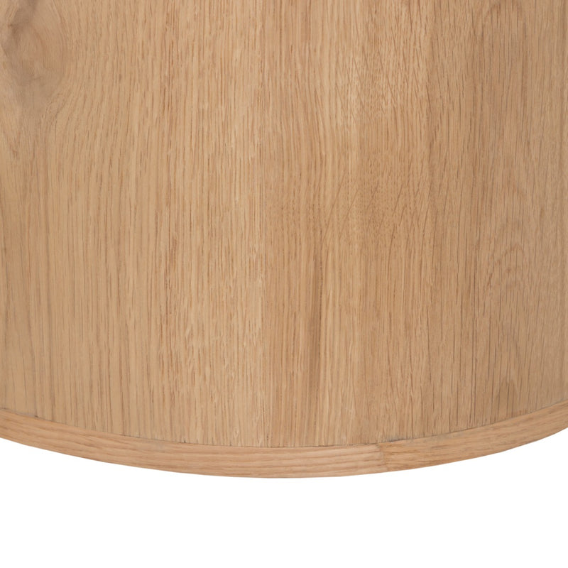 TV-meubel Novero Zwevend Naturel hout 140x35x33 cm-TV-meubels-Livingfurn