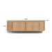 TV-meubel Novero Zwevend Naturel hout 140x35x33 cm-TV-meubels-Livingfurn
