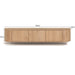 TV-meubel Novero Zwevend Naturel hout 180x35x33 cm-TV-meubels-Livingfurn