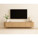 TV-meubel Novero Zwevend Naturel hout 220x35x33 cm-TV-meubels-Livingfurn
