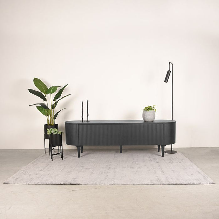 TV-meubel Oliva Eiken Zwart 180x47 cm-TV-meubels-LABEL51