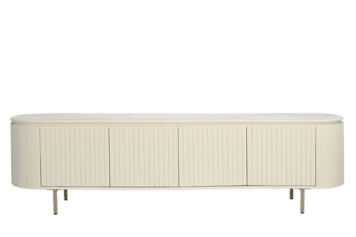 TV-meubel Patou Mangohout Beige 210x43 cm-TV-meubels-Livingfurn
