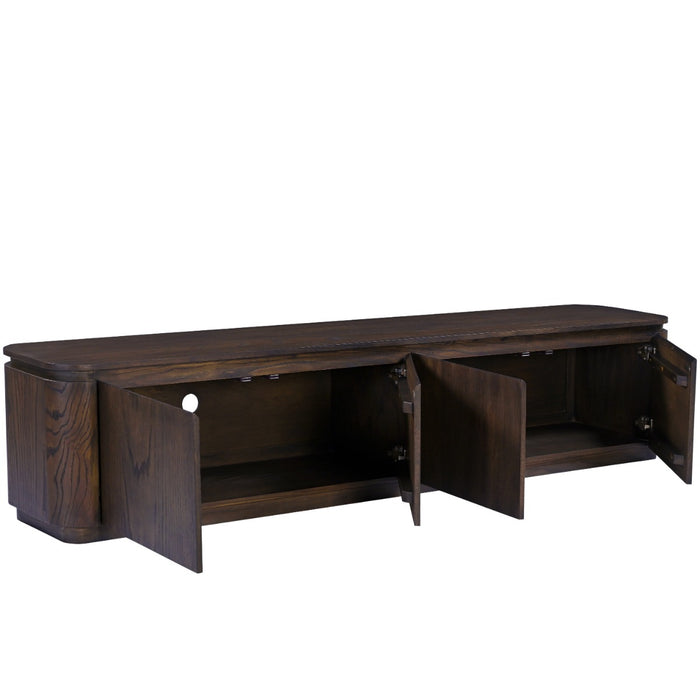 TV-meubel Rivano Eikenhout Fineer Bruin 220cm