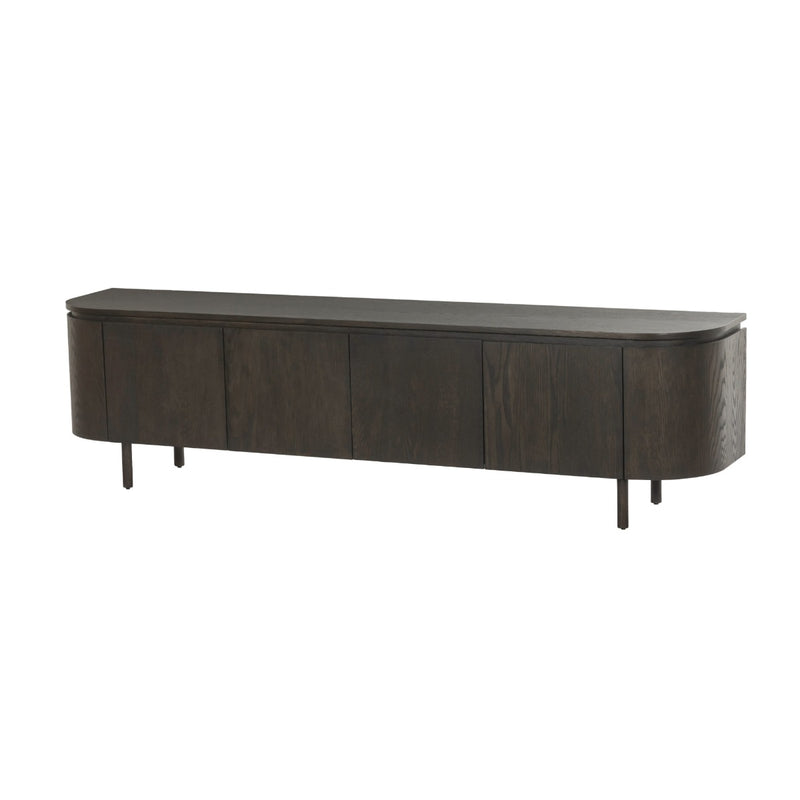 TV-meubel Tobago Eikenhout fineer Bruin 210x43x56 cm-TV-meubels-Livingfurn