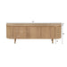 TV-meubel Tobago Eikenhout fineer Naturel hout 170x43x56 cm-TV-meubels-Livingfurn