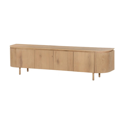 TV-meubel Tobago Eikenhout fineer Naturel hout 210x43x56 cm-TV-meubels-Livingfurn