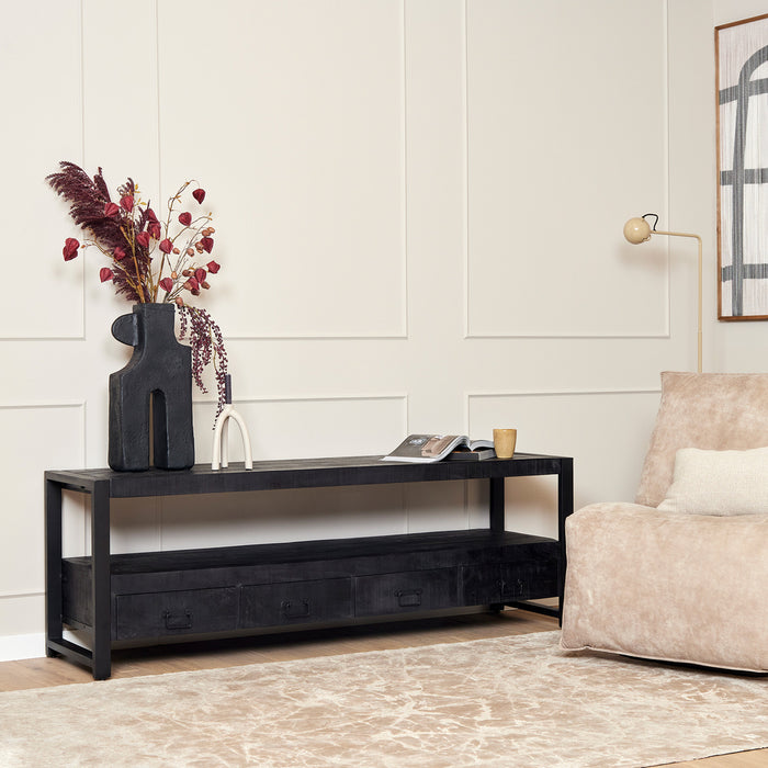 TV-meubel Tv meubel Boaz Zwart 180 cm-TV-meubels-Starfurn