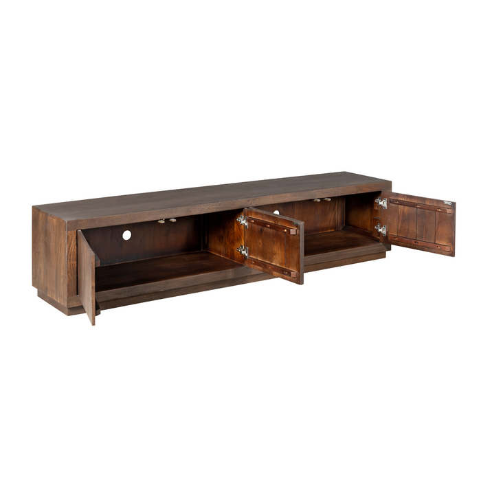 TV-meubel Tv meubel Brussel Bruin 200 cm 200x42x46 cm-TV-meubels-Starfurn