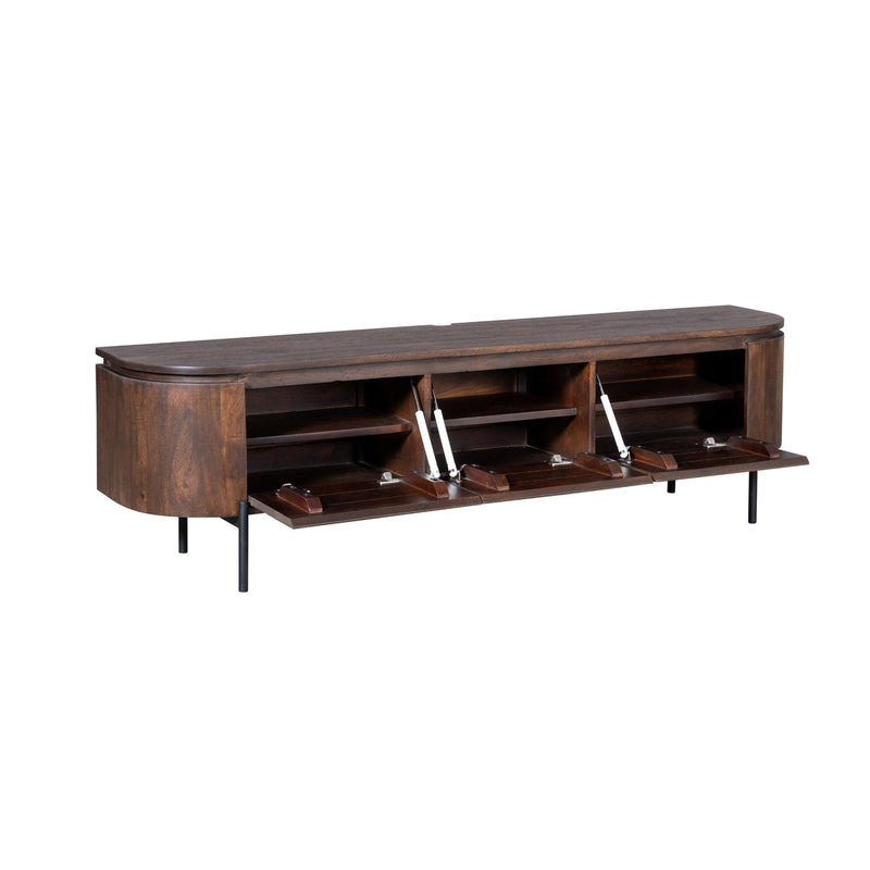 TV-meubel Tv meubel Excellent Bruin 160 cm 160x30x35 cm-TV-meubels-Starfurn