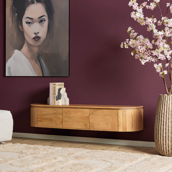 TV-meubel Tv meubel Excellent Naturel 160 cm 160x30x35 cm-TV-meubels-Starfurn