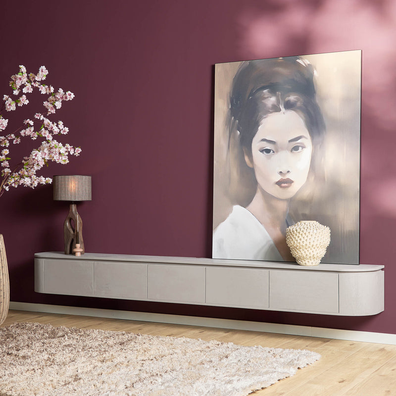 TV-meubel Tv meubel Excellent Taupe 280 cm 280x30x35 cm-TV-meubels-Starfurn
