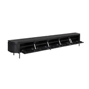 TV-meubel Tv meubel Excellent Zwart 280 cm 280x30x35 cm-TV-meubels-Starfurn