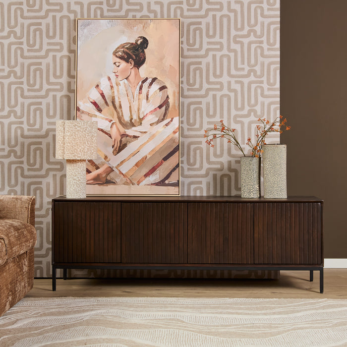 TV-meubel Tv meubel Madison Bruin 165 cm 165x45x55 cm-TV-meubels-Starfurn
