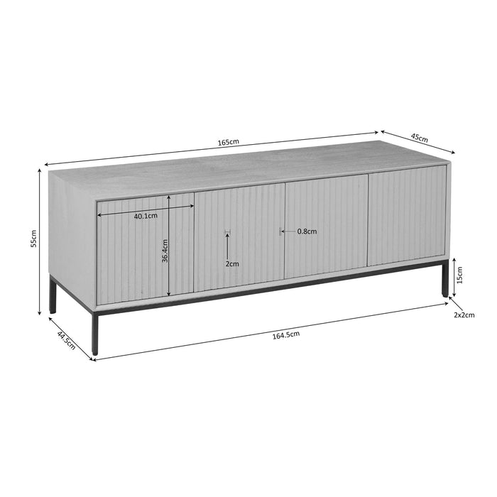 TV-meubel Tv meubel Madison Bruin 165 cm 165x45x55 cm-TV-meubels-Starfurn