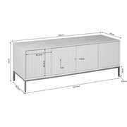 TV-meubel Tv meubel Madison Naturel 165 cm 165x45x55 cm-TV-meubels-Starfurn