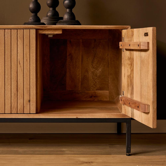 TV-meubel Tv meubel Madison Naturel 210 cm 210x45x55 cm-TV-meubels-Starfurn