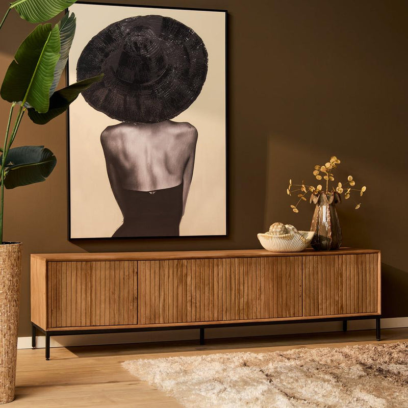 TV-meubel Tv meubel Madison Naturel 210 cm 210x45x55 cm-TV-meubels-Starfurn